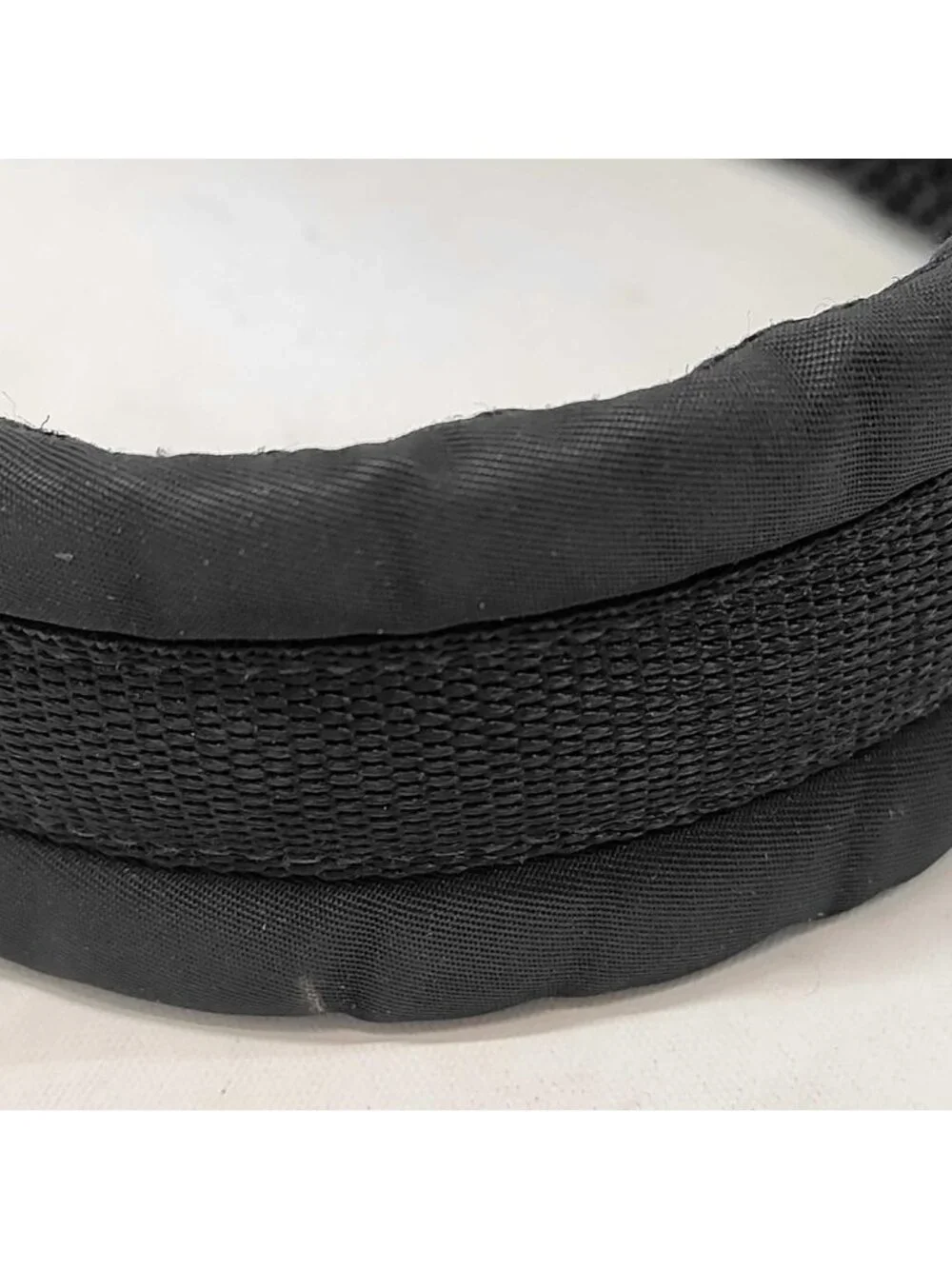 Prada Rubber Logo Shoulder Bag Nylon Messenger